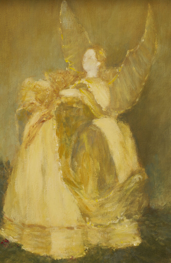 Lot 1142: Nina Maguire O/B Angel Painting