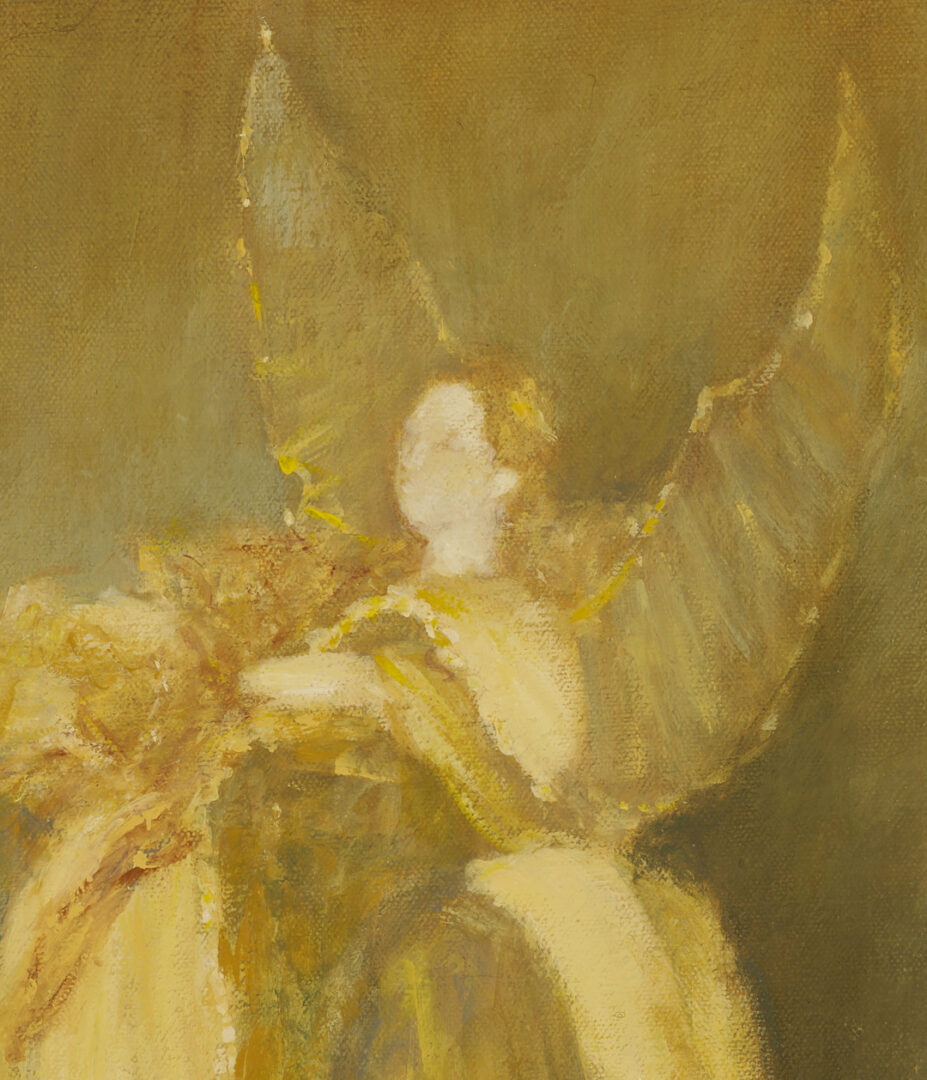 Lot 1142: Nina Maguire O/B Angel Painting