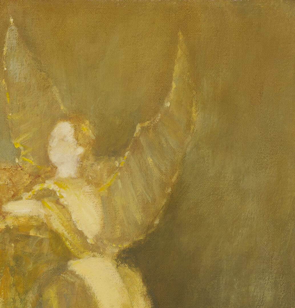 Lot 1142: Nina Maguire O/B Angel Painting