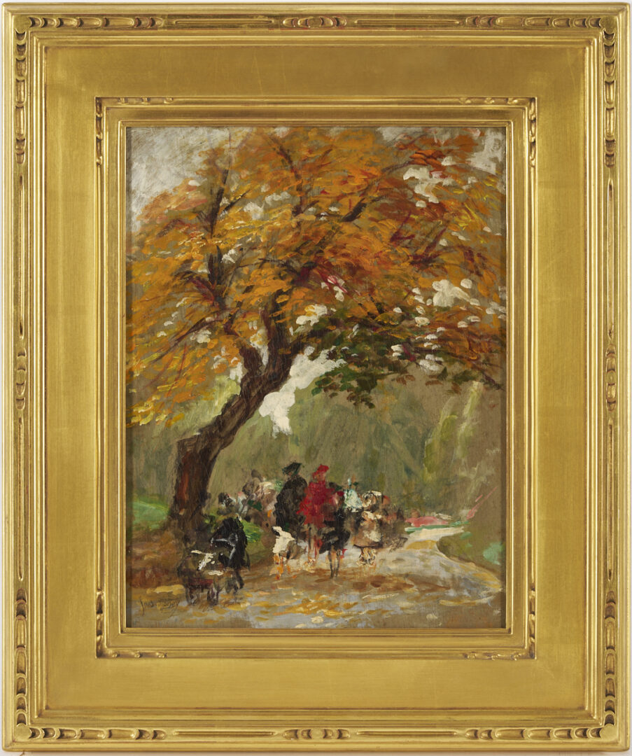 Lot 1148: Fred Money Oil on Panel Landscape