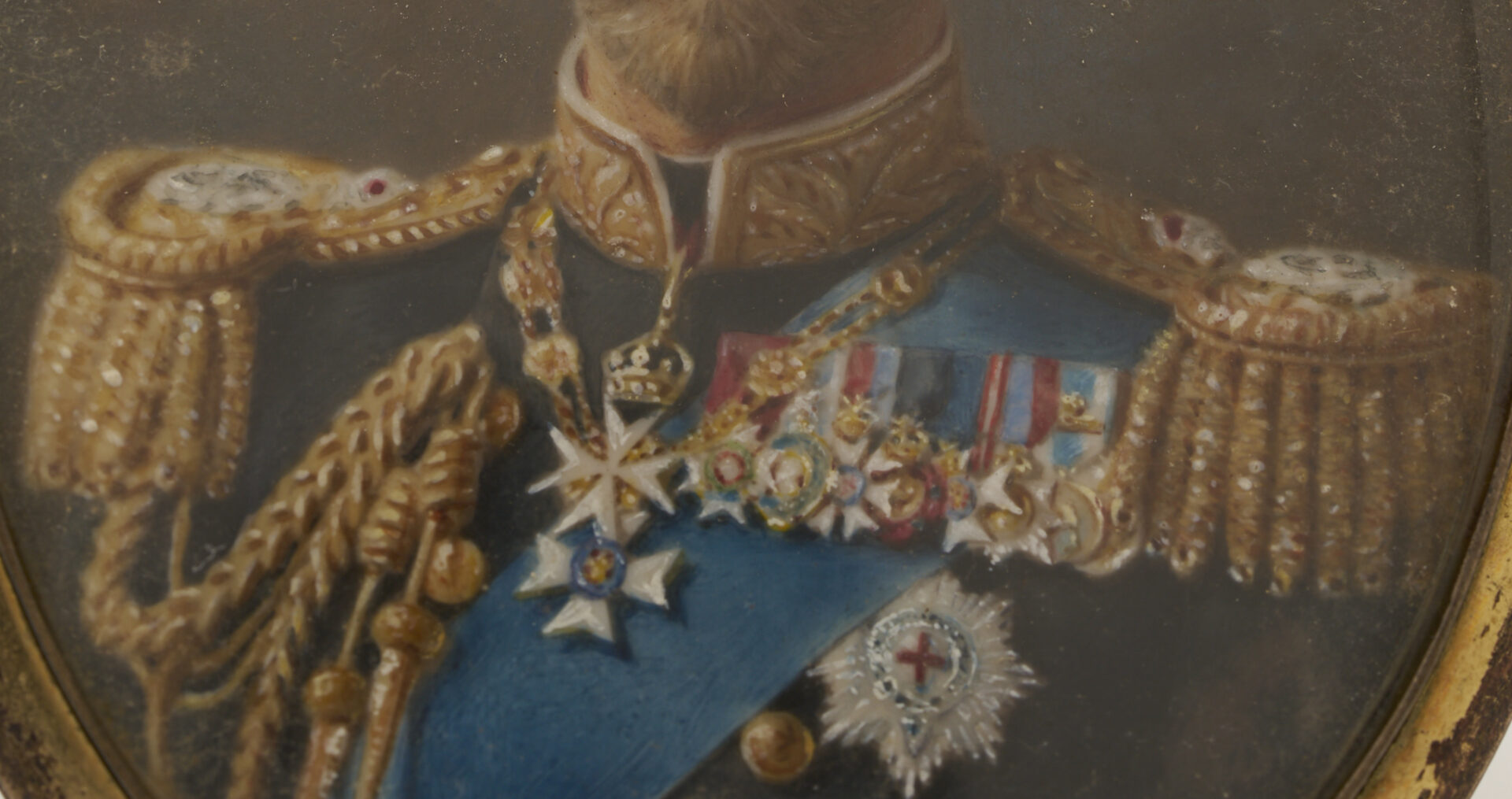 Lot 114: Miniature Portrait of King George V attrib. Downey c. 1910