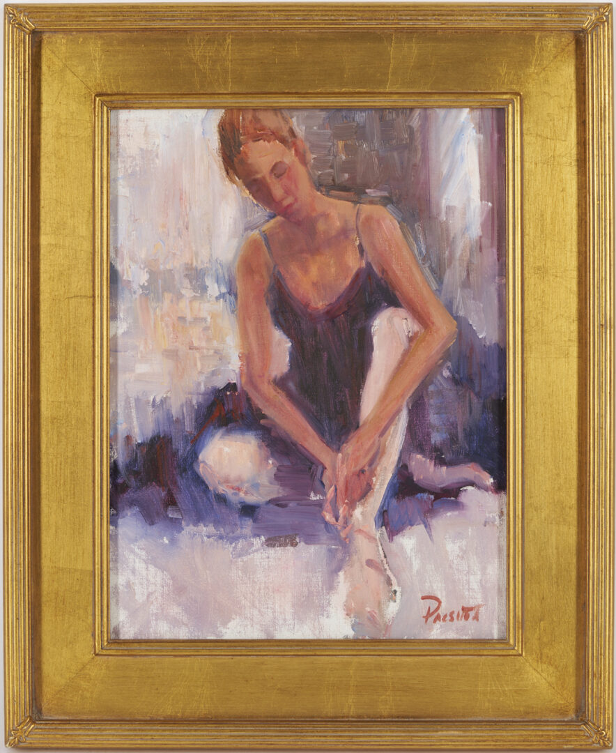 Lot 1156: Marian Pacsuta Oil Painting, The Dancer