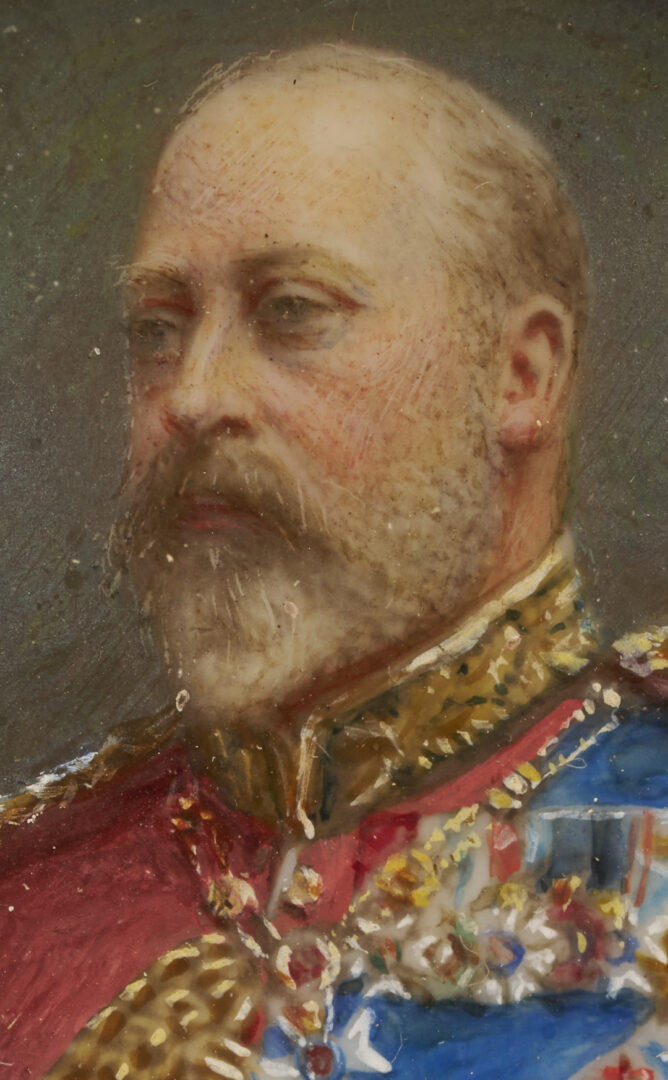 Lot 115: Portrait Miniature of King Edward VII, attrib. Downey