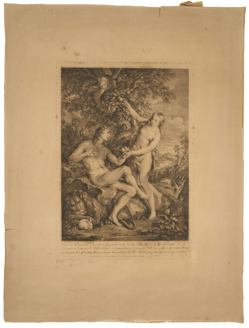 Lot 1160: Auguste Lepere Engraving plus 3 Old Master-Related Works on Paper incl. Durer, Rosa