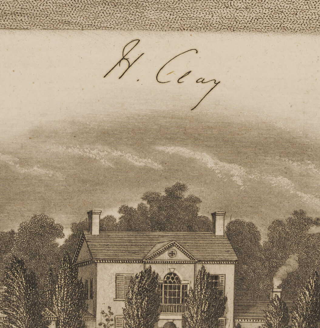 Lot 1165: 3 19th c. Henry Clay Prints, Kentucky Interest