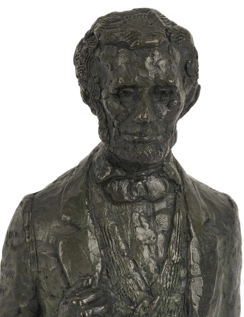 Lot 1167: J. Witt Lincoln Bronze & Kraeuter & Co. Lincoln Cast Iron Plaque