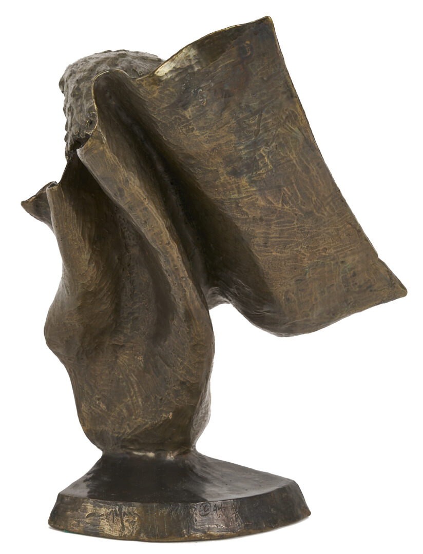 Lot 1172: Mark Hopkins "Forever Free" Bronze Eagle Bust