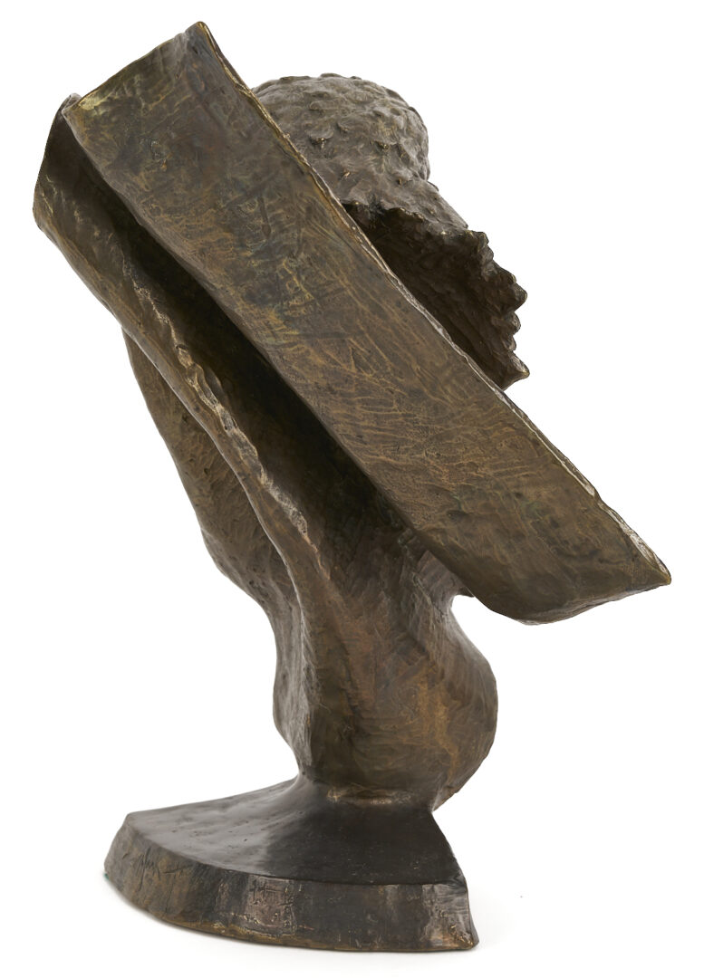 Lot 1172: Mark Hopkins "Forever Free" Bronze Eagle Bust