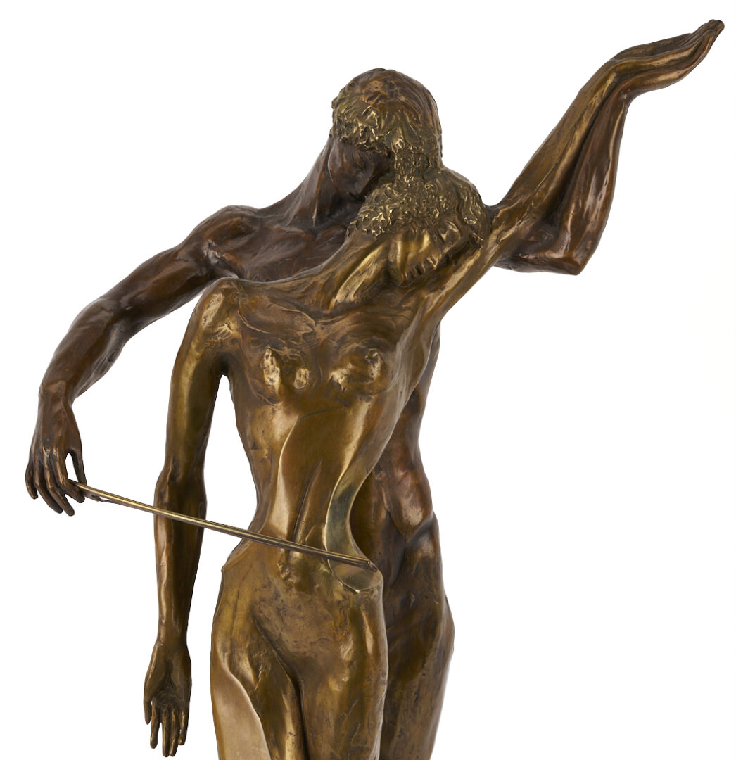 Lot 1173: Misha Frid Bronze, Cello Player