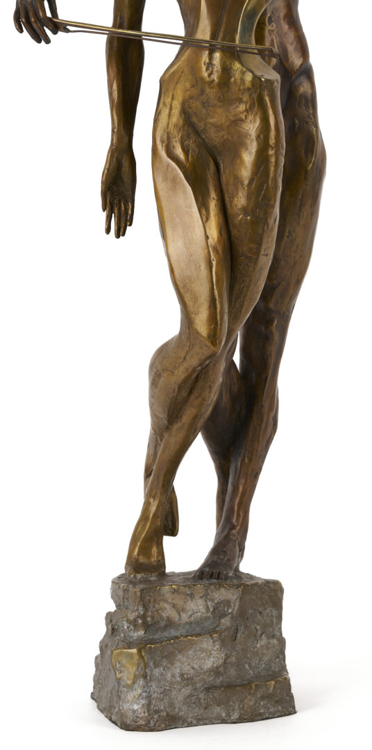 Lot 1173: Misha Frid Bronze, Cello Player