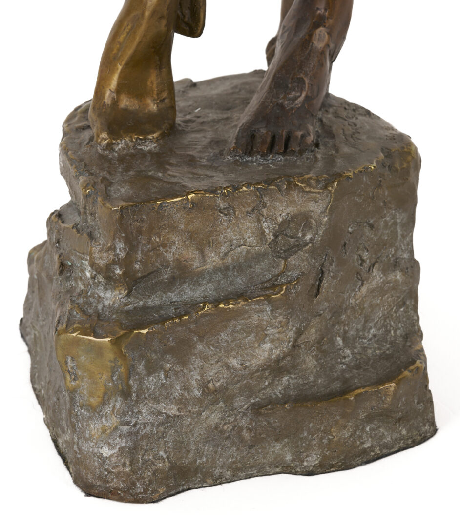 Lot 1173: Misha Frid Bronze, Cello Player