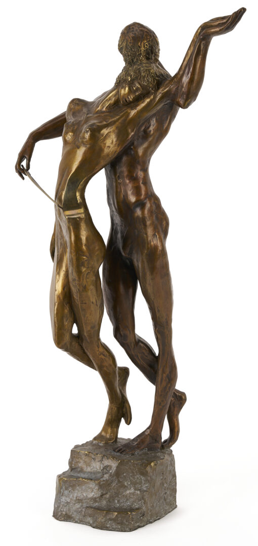 Lot 1173: Misha Frid Bronze, Cello Player