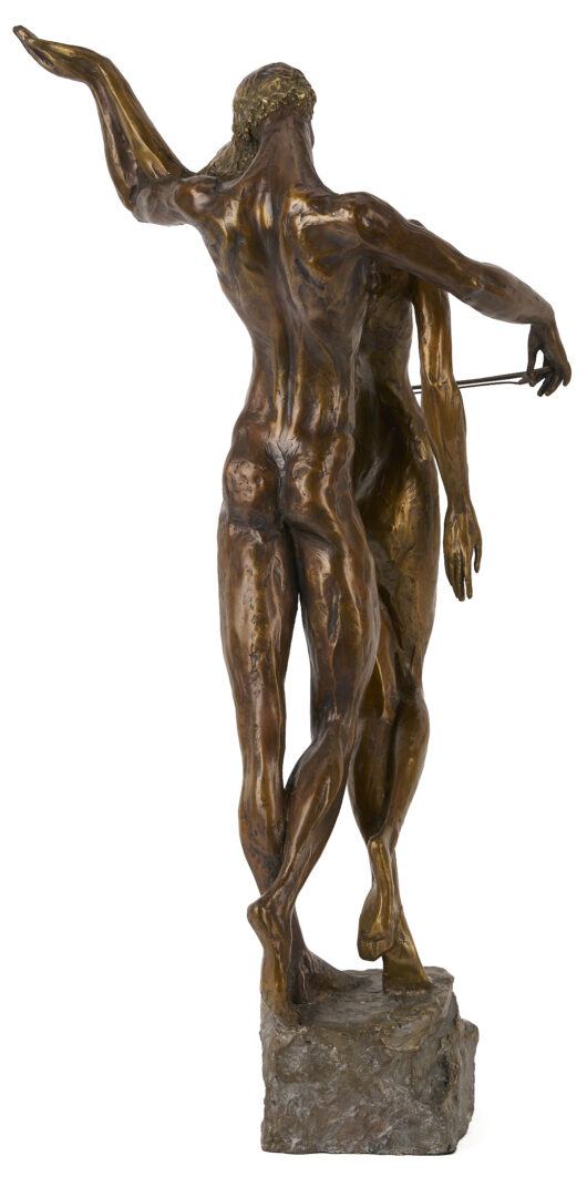 Lot 1173: Misha Frid Bronze, Cello Player