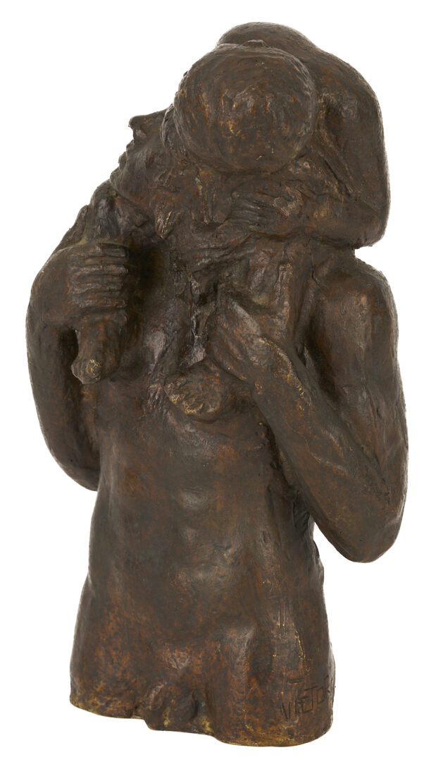 Lot 1174: 2 Victor Salmones Bronze Sculptures