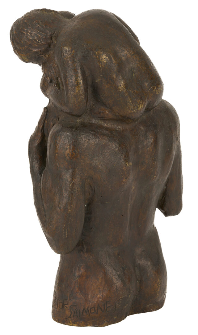 Lot 1174: 2 Victor Salmones Bronze Sculptures