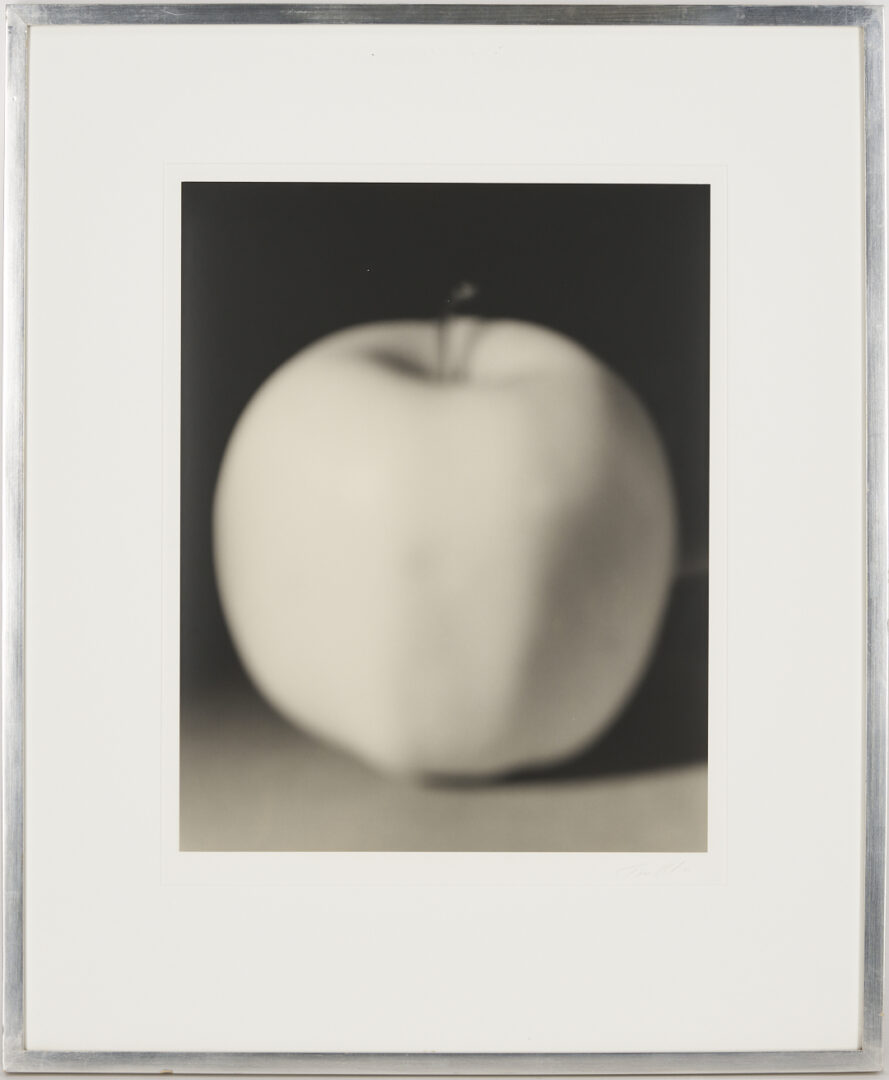 Lot 1182: Tom Baril Signed Still Life Photograph, Yellow Apple