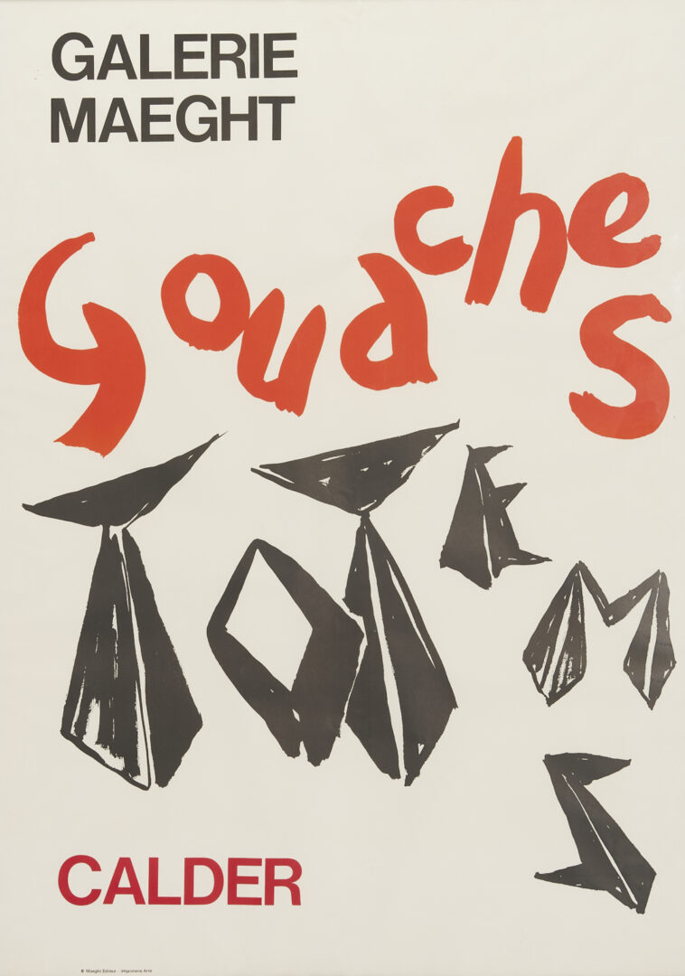 Lot 1190: Three Alexander Calder Galerie Maeght Exhibition Posters, 1963-70