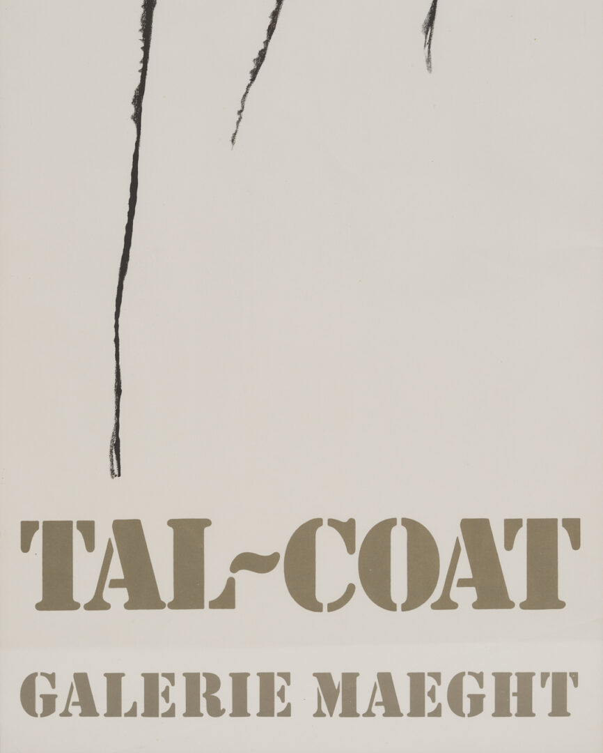 Lot 1196: 3 Modernist Posters incl. Marc Chagall Blue Sky, 1964, Plus Tal-Coat