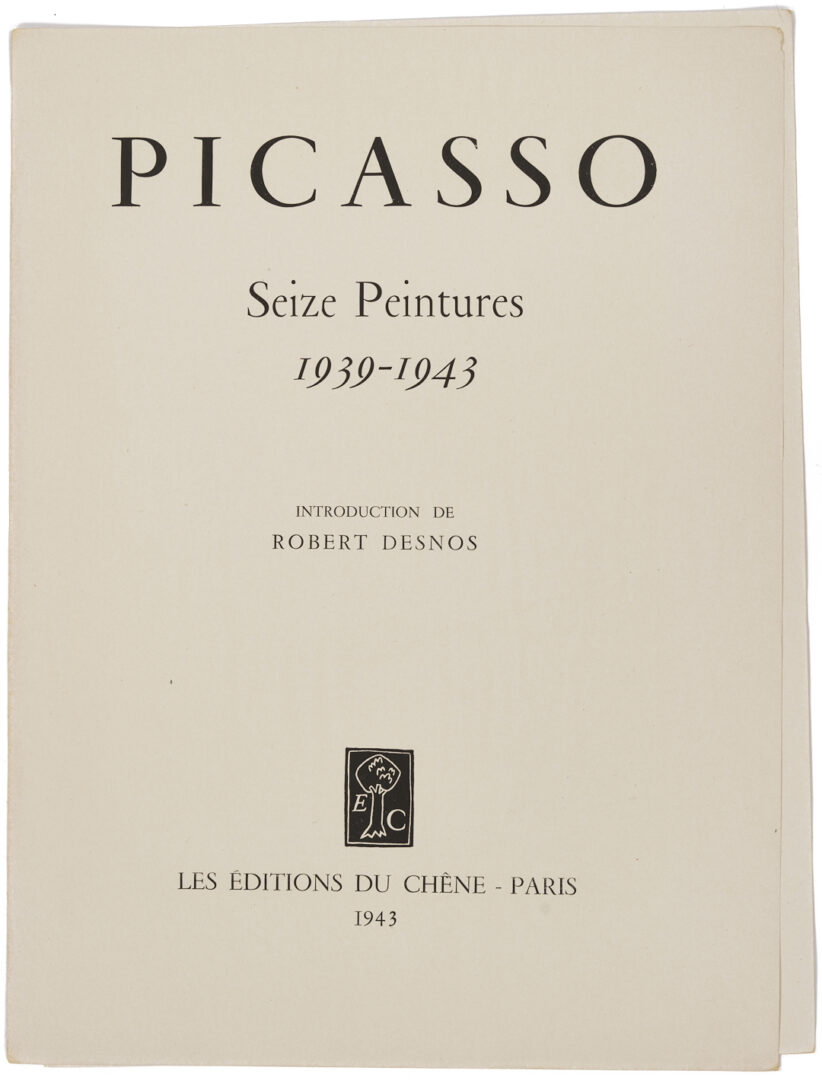 Lot 1197: Three 1940s Fine Art Portfolios: Picasso, Dufy, & Daumier