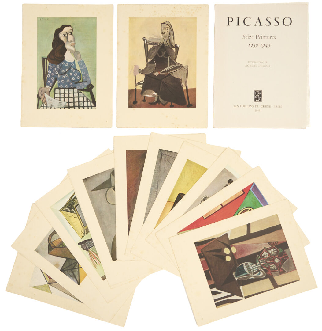 Lot 1197: Three 1940s Fine Art Portfolios: Picasso, Dufy, & Daumier