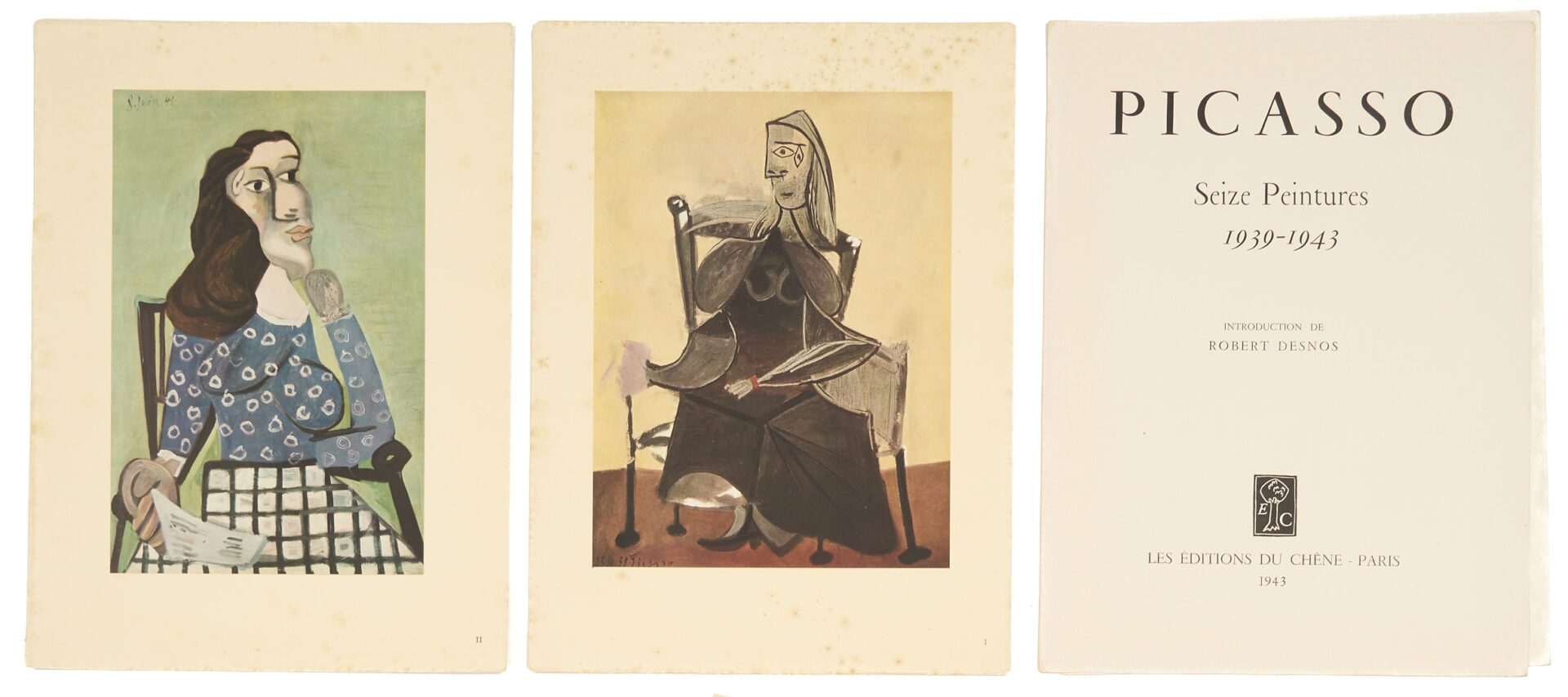 Lot 1197: Three 1940s Fine Art Portfolios: Picasso, Dufy, & Daumier