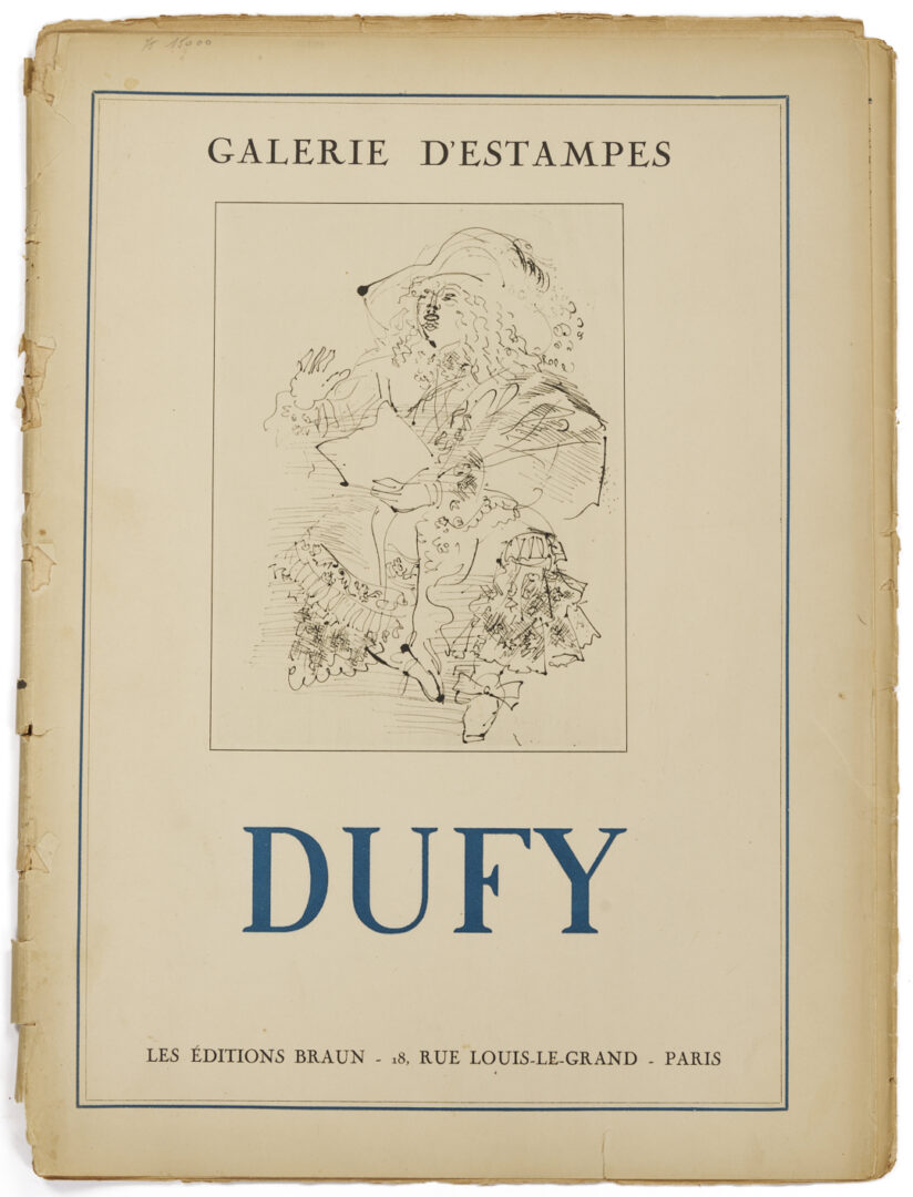 Lot 1197: Three 1940s Fine Art Portfolios: Picasso, Dufy, & Daumier