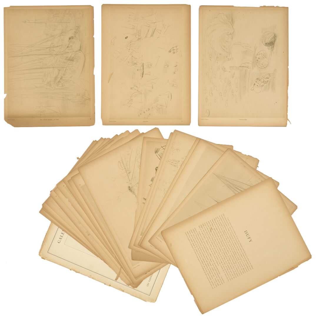 Lot 1197: Three 1940s Fine Art Portfolios: Picasso, Dufy, & Daumier