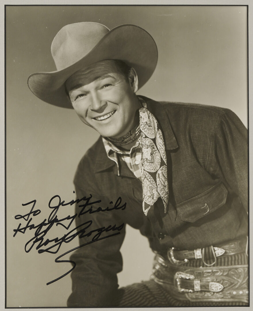 Lot 1203: Roy Rogers & Gene Autry Signed Photographs, Framed