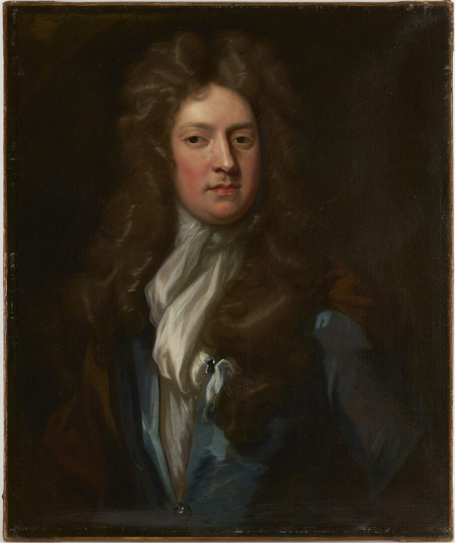 Lot 121: Attr. Godfrey Kneller, O/C Portrait of John Banks