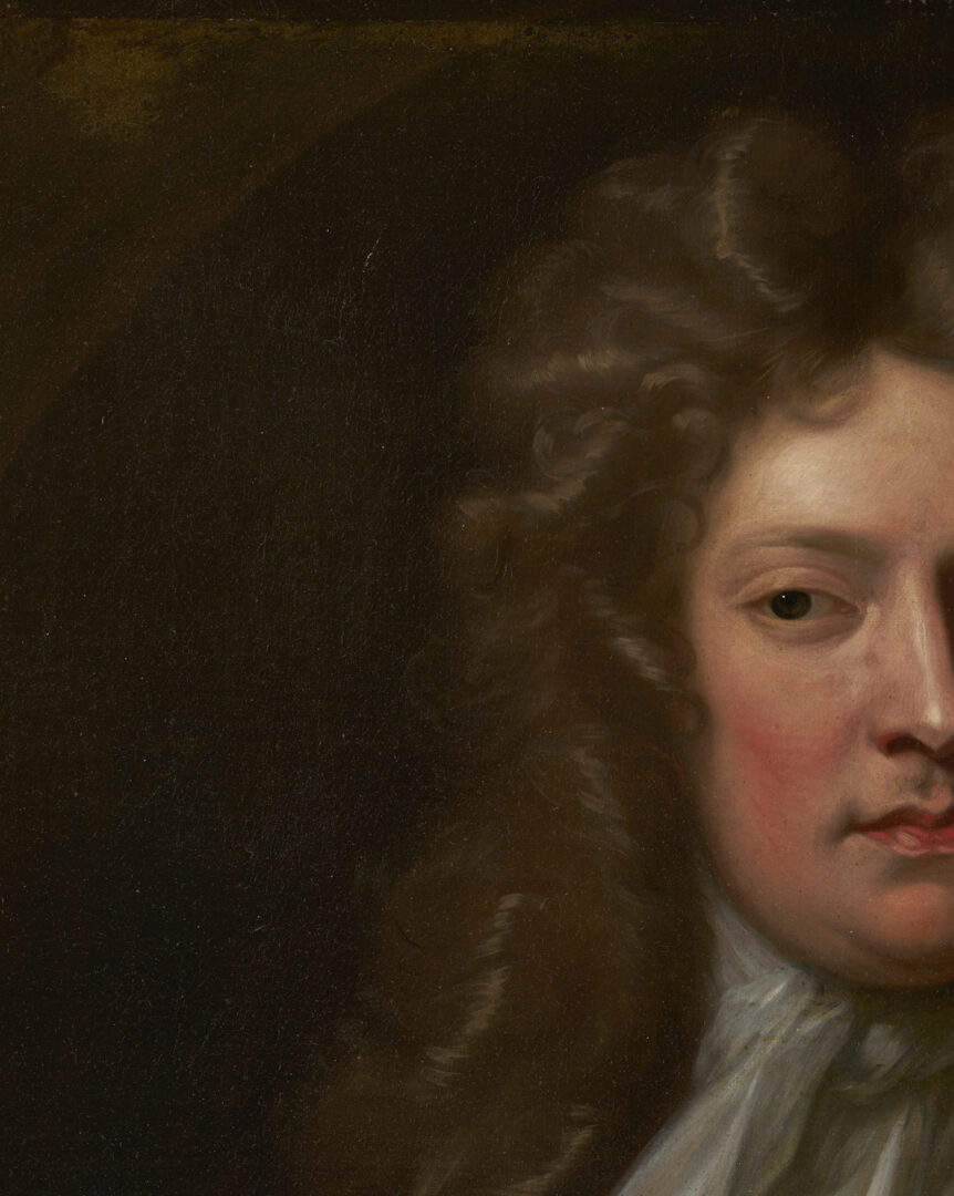 Lot 121: Attr. Godfrey Kneller, O/C Portrait of John Banks