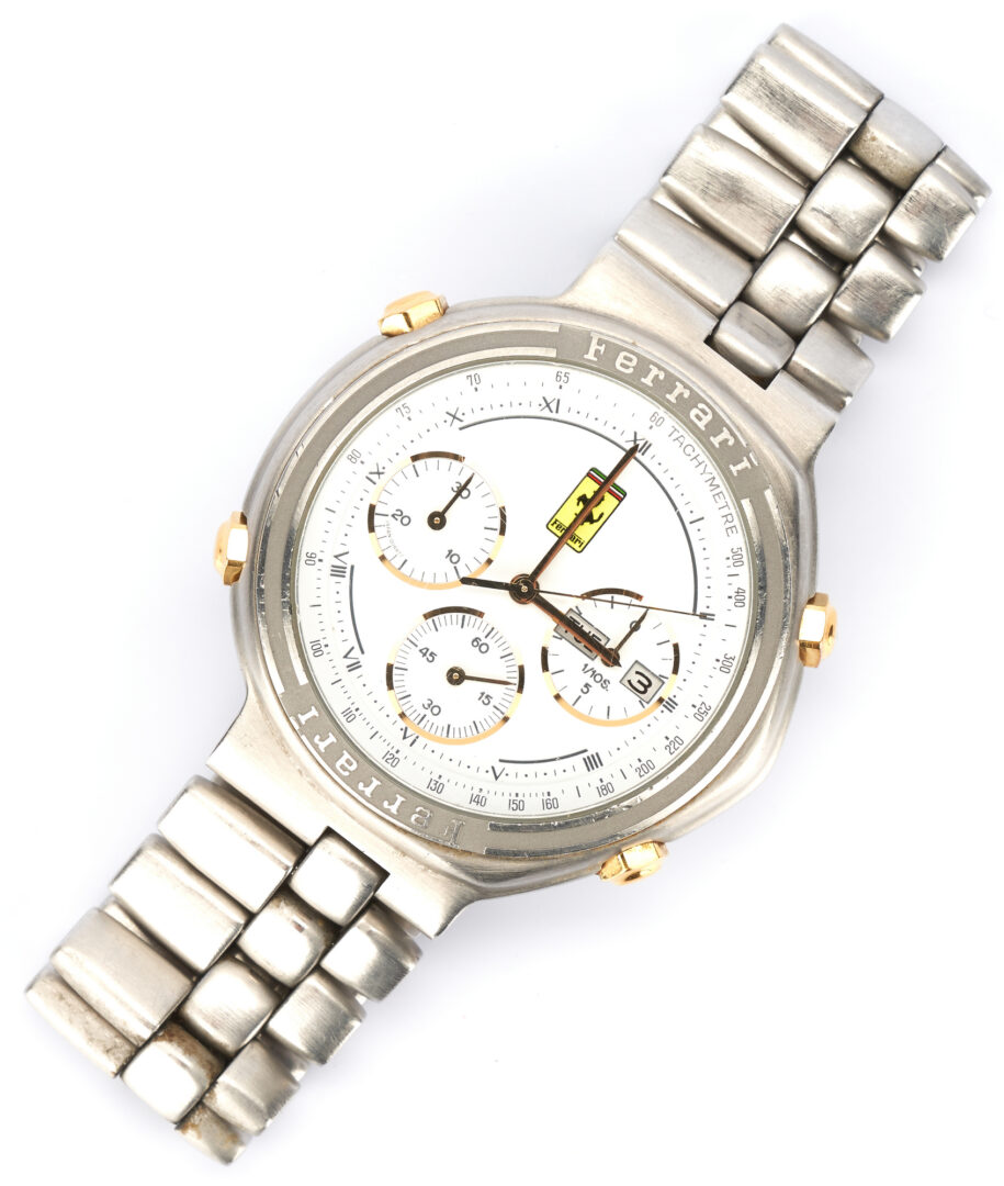 Lot 1239: Cartier Ferrari Formula Chronograph Watch