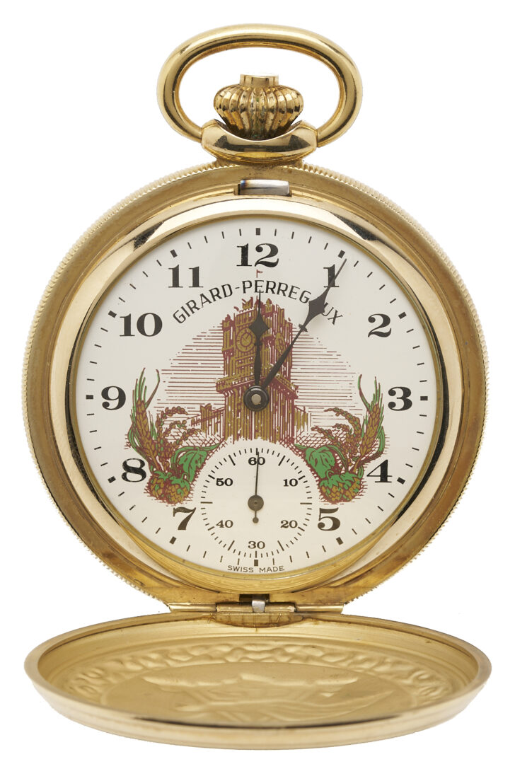 Lot 1240: Anheuser Busch Gold-Plated Pocket Watch