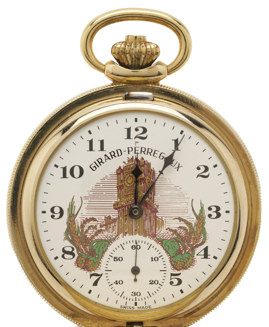 Lot 1240: Anheuser Busch Gold-Plated Pocket Watch