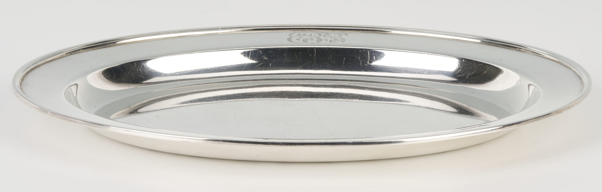 Lot 1255: Whiting Sterling Platter and Brandy Warmer, 2 pcs