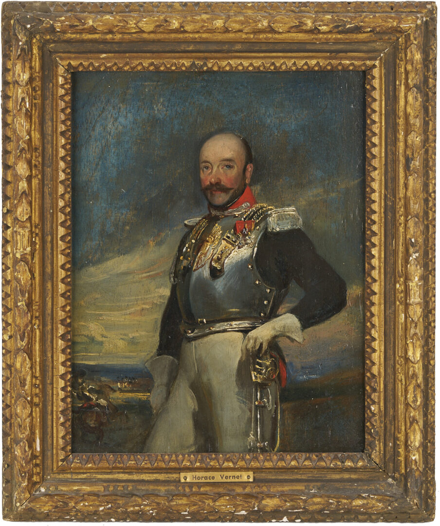 Lot 125: Horace Vernet Portrait of a Military Officer, Possibly Nicholas I of Russia