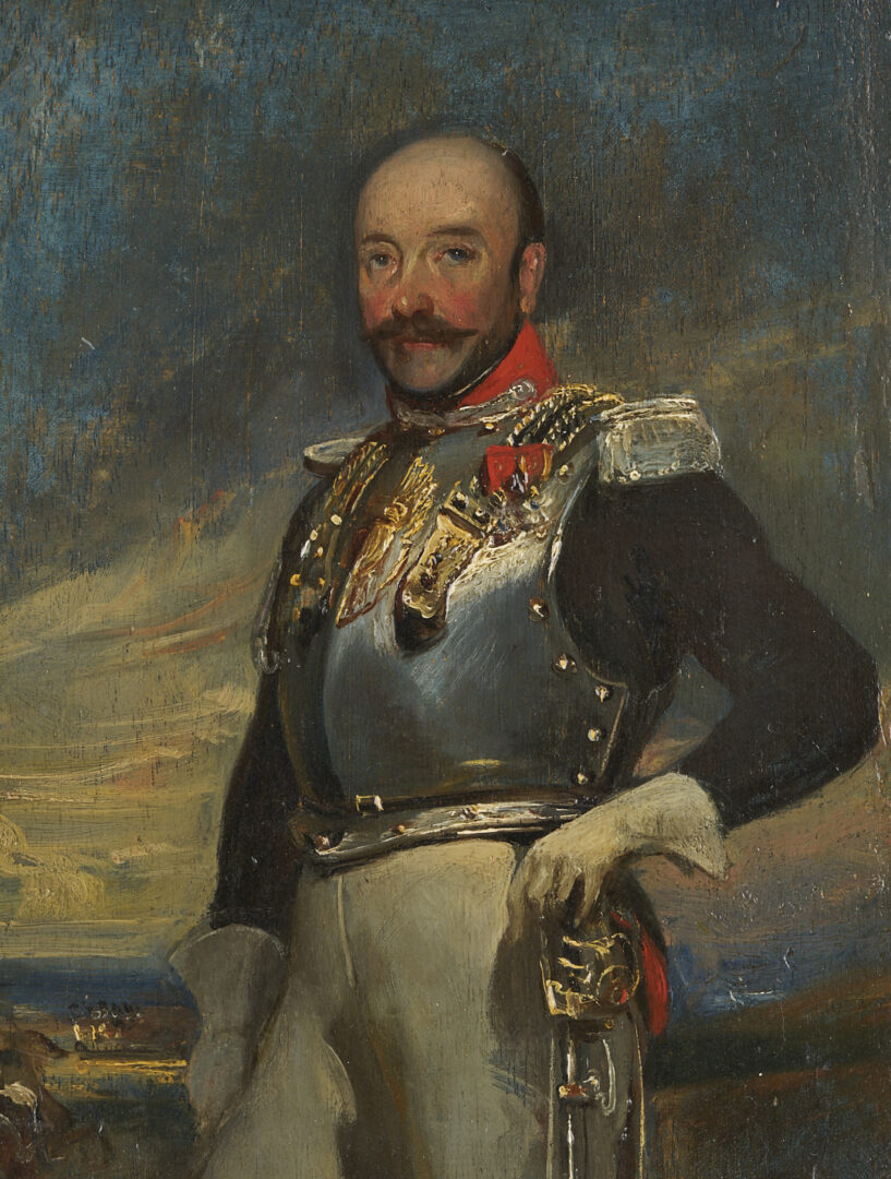 Lot 125: Horace Vernet Portrait of a Military Officer, Possibly Nicholas I of Russia