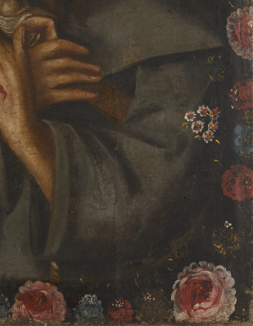 Lot 134: Spanish Colonial Cuzco School Painting, St. Francis of Assisi