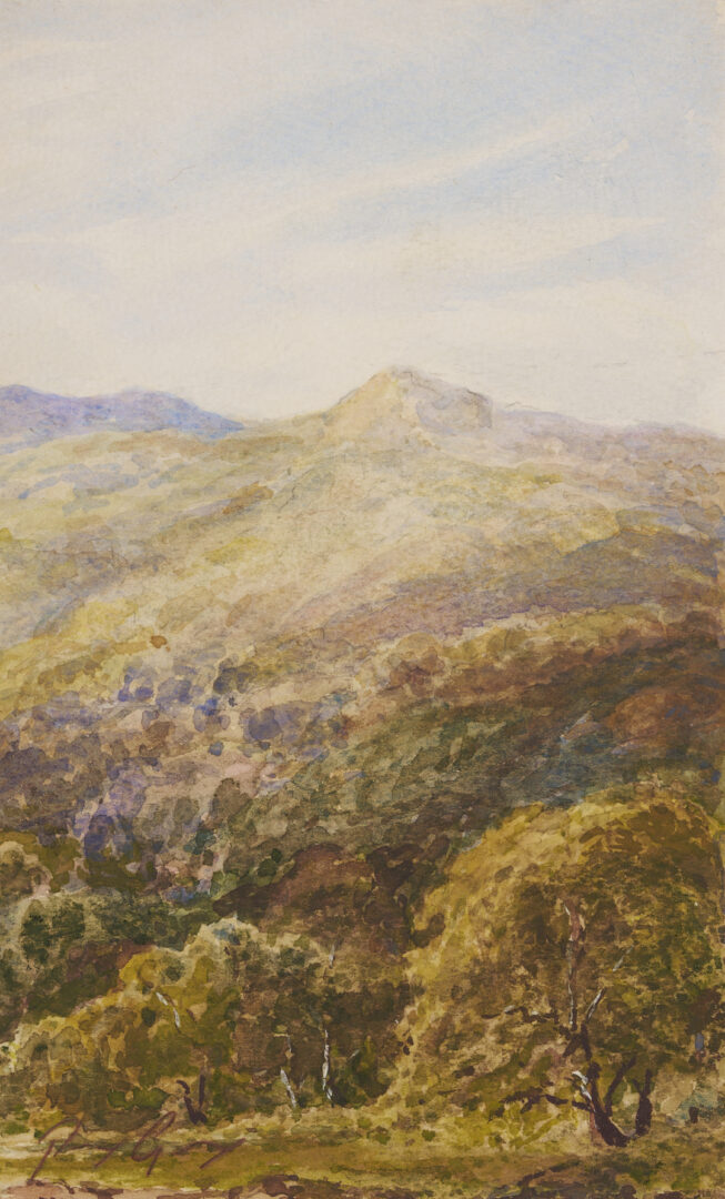 Lot 147: Percy Gray Watercolor Mountain Landscape