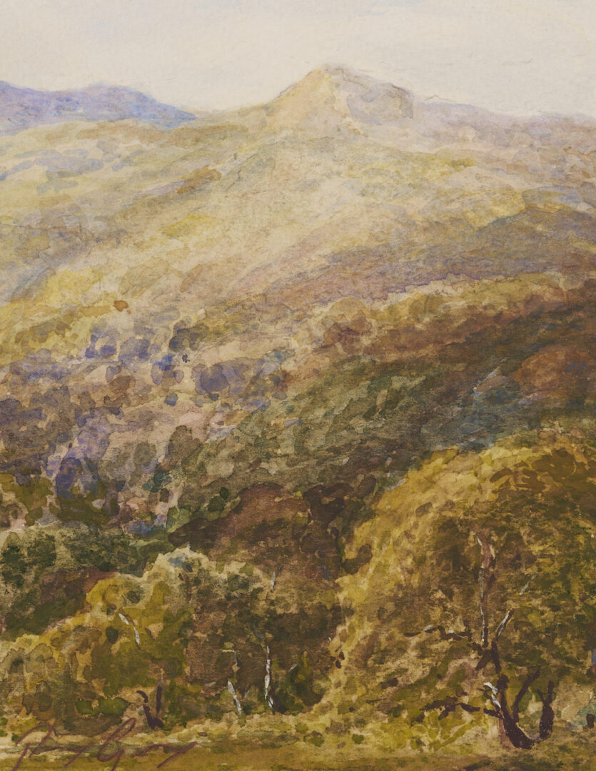 Lot 147: Percy Gray Watercolor Mountain Landscape