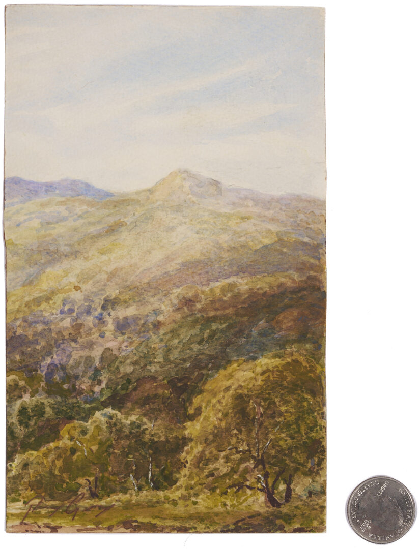 Lot 147: Percy Gray Watercolor Mountain Landscape