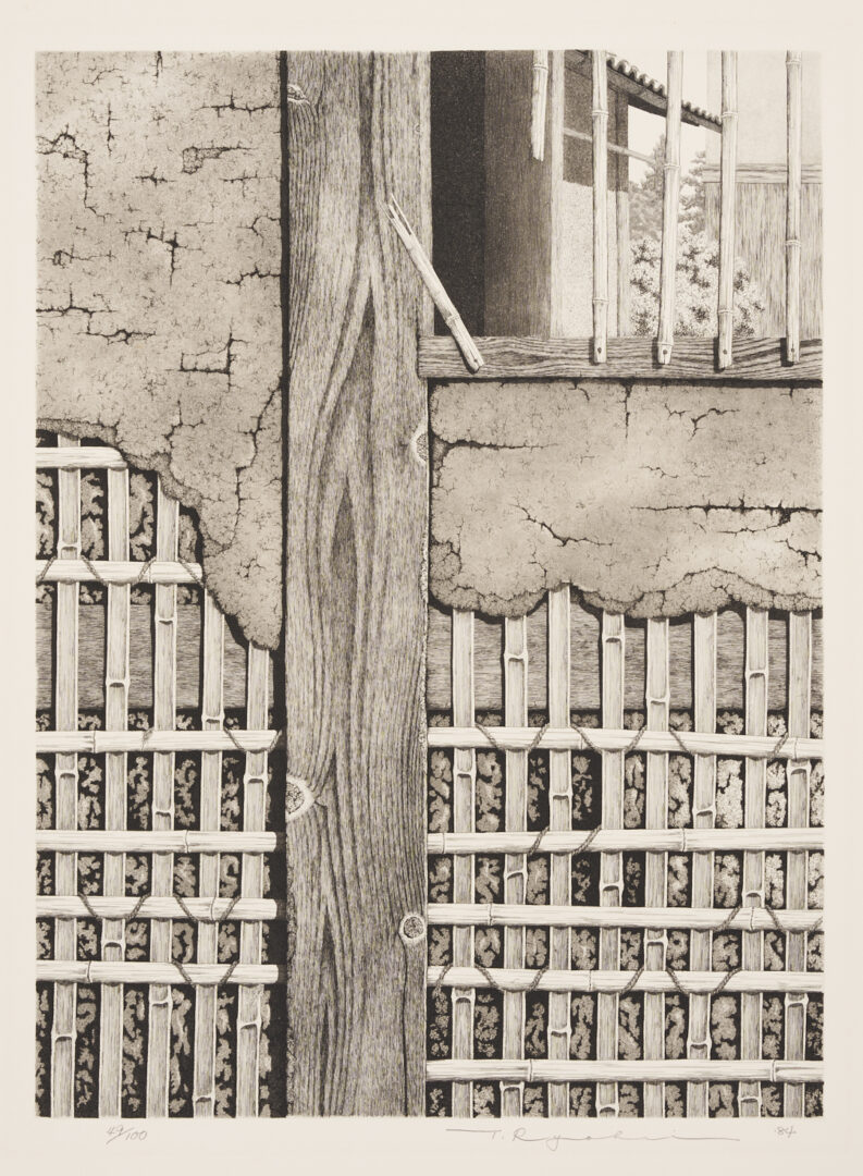 Lot 14: Large Tanaka Ryohei Etching, Wall IV