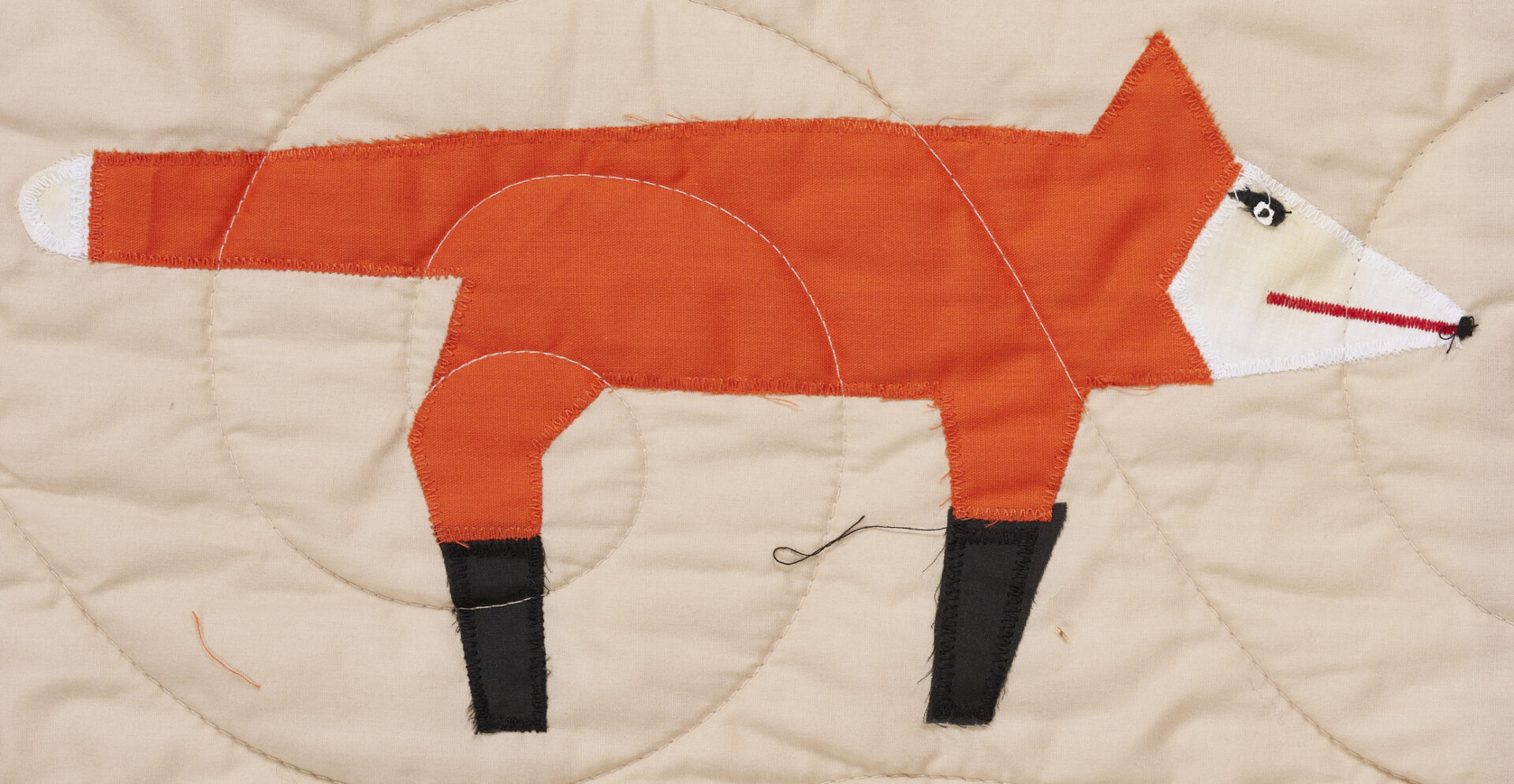 Lot 156: Minnie Adkins Folk Art Animal Quilt, 1 of 2