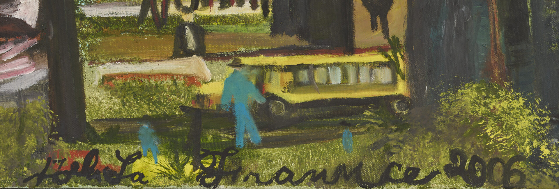 Lot 163: Helen LaFrance O/C, Picnic at Fancy Farm