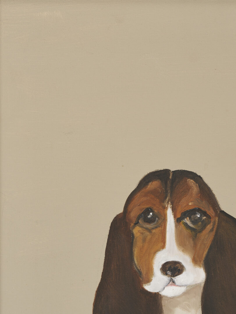 Lot 164: Helen LaFrance O/C Portrait of a Dog