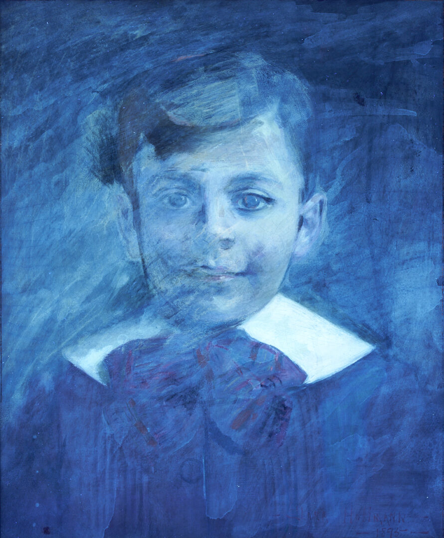 Lot 170: Clara Hoffman O/C Portrait of a Young Boy