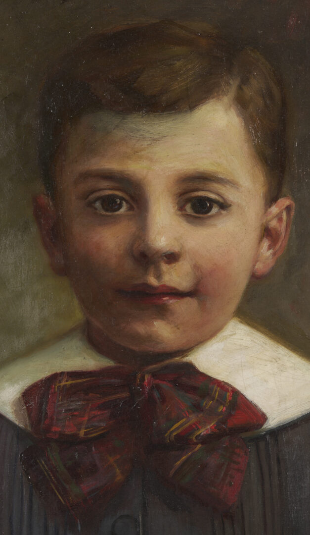 Lot 170: Clara Hoffman O/C Portrait of a Young Boy