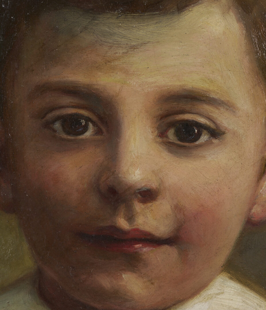 Lot 170: Clara Hoffman O/C Portrait of a Young Boy