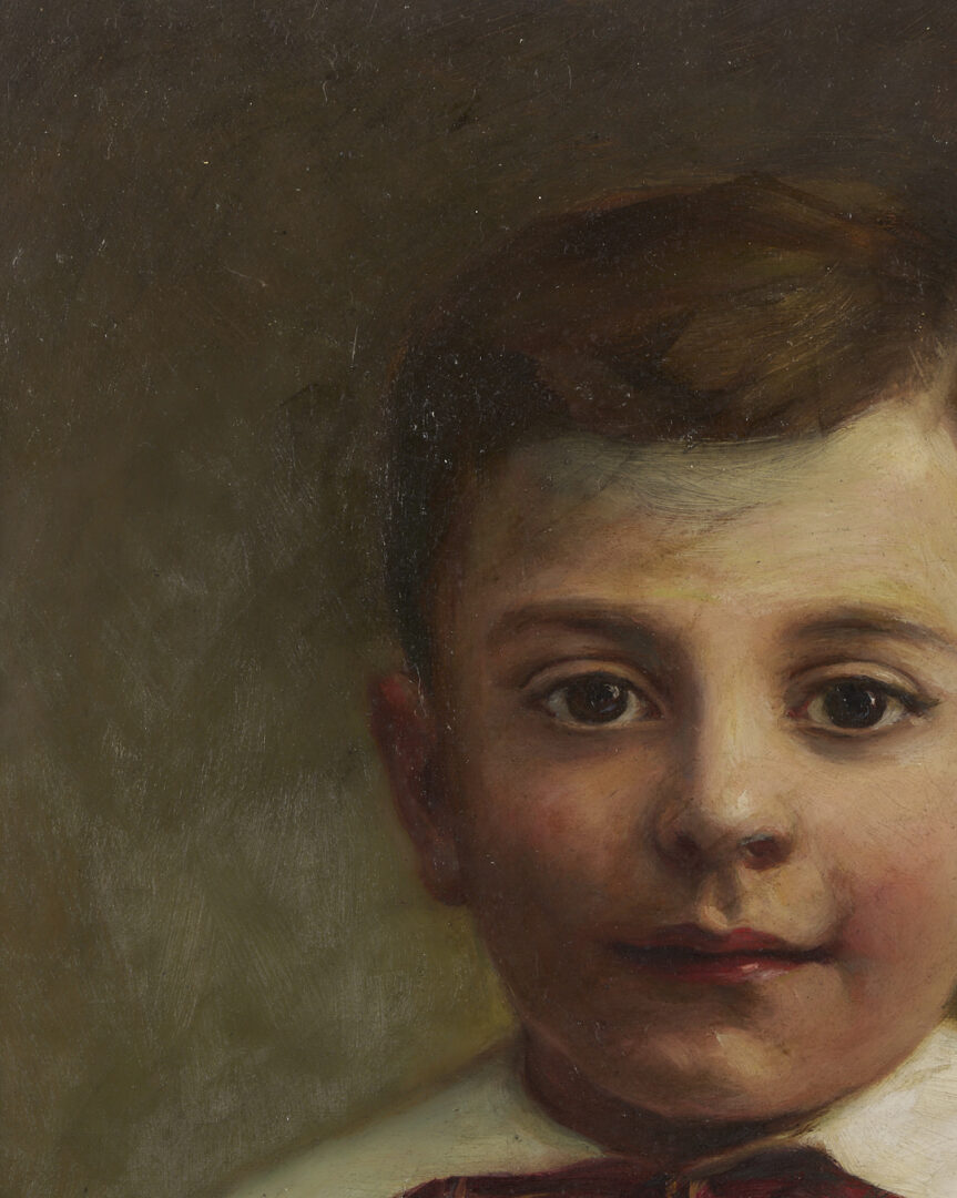 Lot 170: Clara Hoffman O/C Portrait of a Young Boy