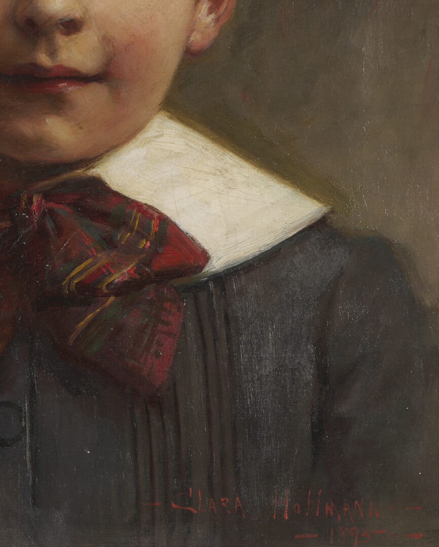 Lot 170: Clara Hoffman O/C Portrait of a Young Boy