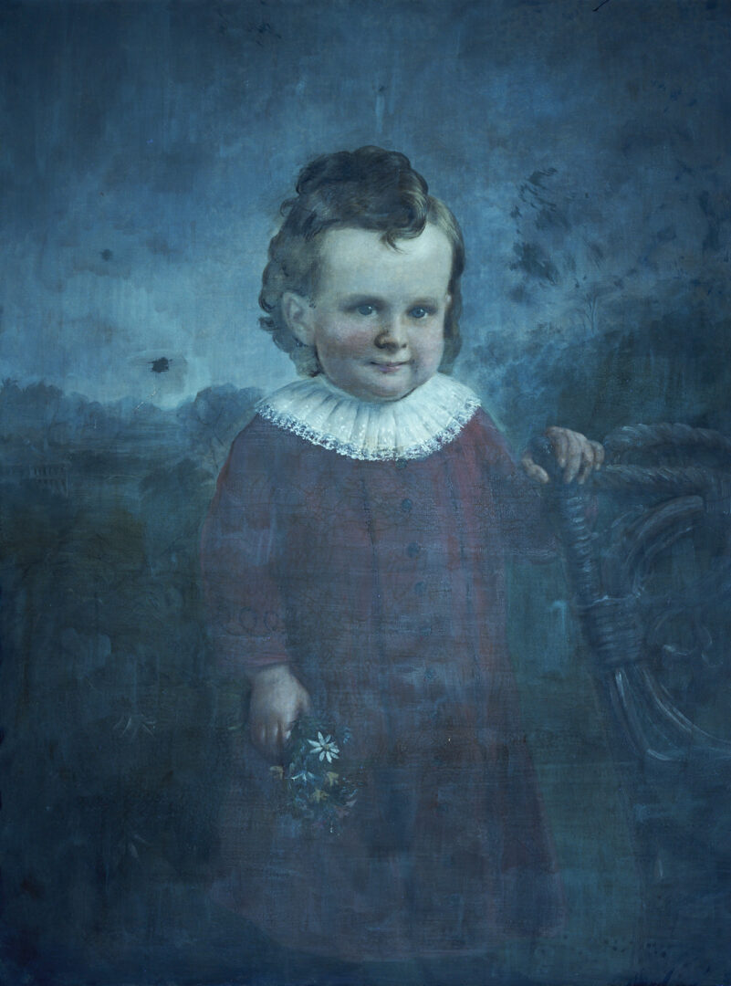 Lot 171: Alfred Boisseau O/C Portrait of a Child